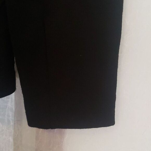 Tahari Jacket Size S Black Long Sleeve Button Up Double Waist Pocket Shacket - Picture 6 of 10